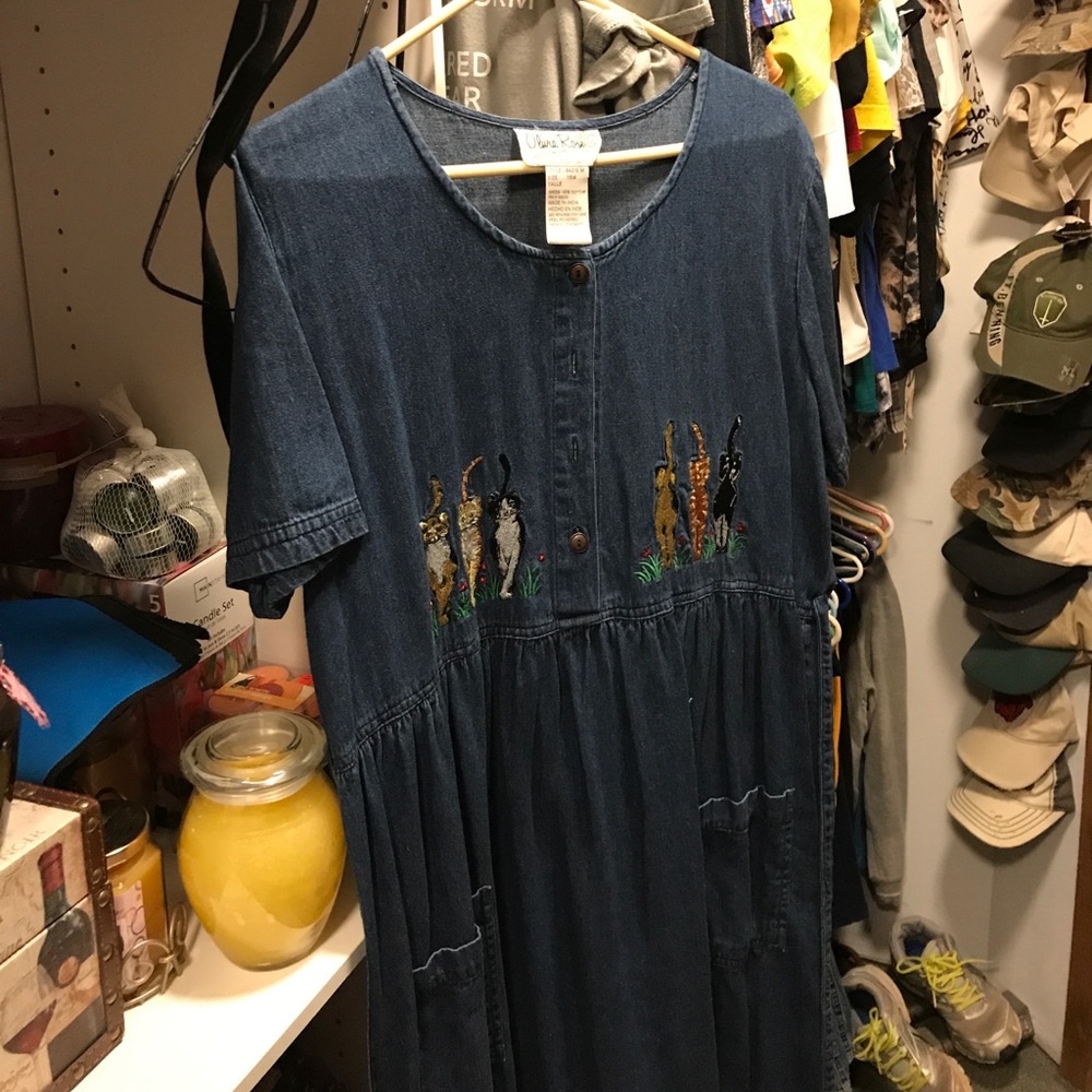 Cat dress, vintage